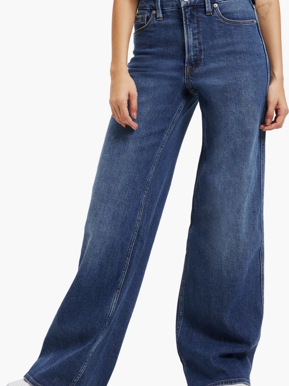 Good American Good Skate Wide Leg Jeans
